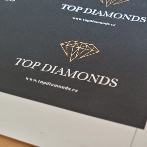 Vizitka s efektovou fólií